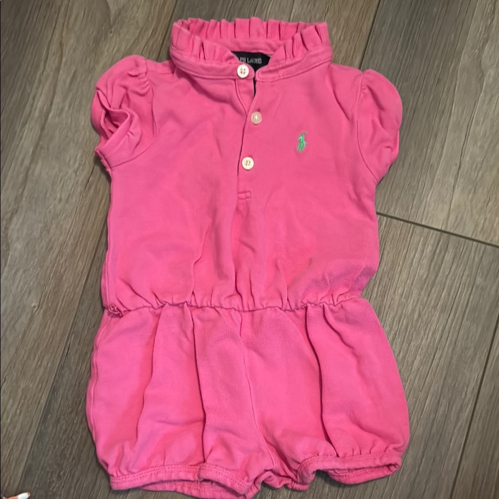 Ralph Lauren Pink Baby Romper